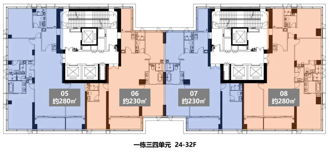 【户型亮点】:双龙抱珠户型设计,户型方正实用,双套房朝南,赏南向一线