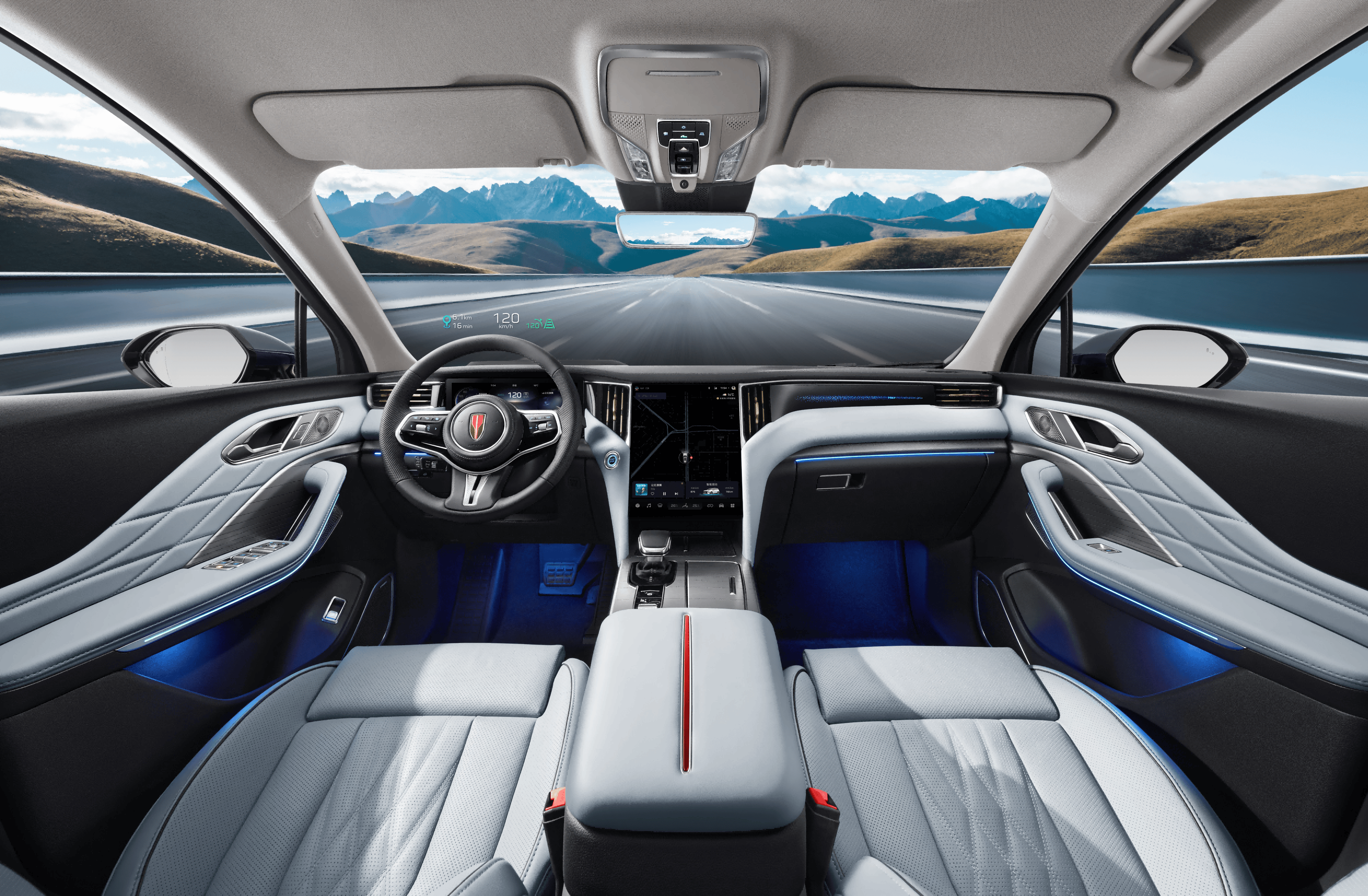 红旗 hs7 phev 以其大气磅礴的外观设计,豪华舒适的内饰空间,强劲高效