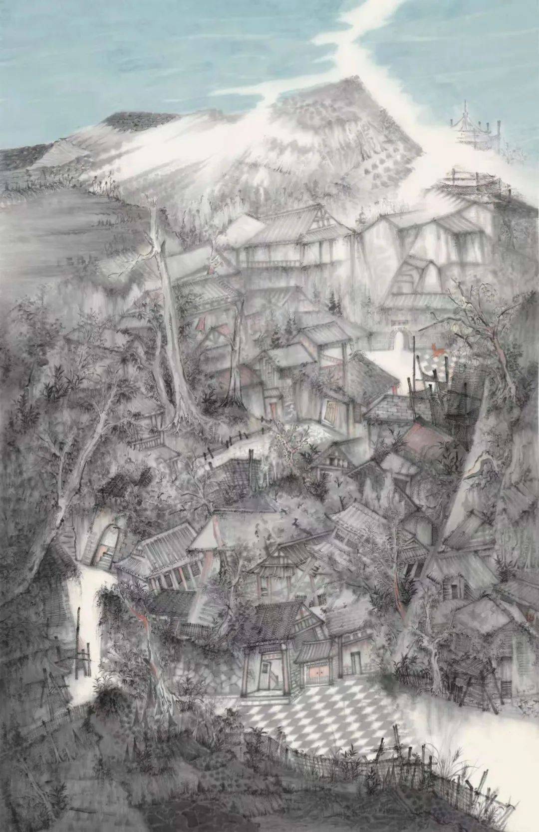 《新乡幽境》入选中国美协第三届"神圣长白"全国中国画作品展;《云林