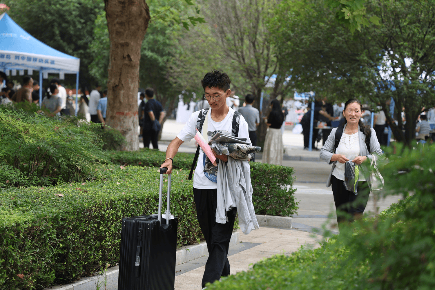 黄淮学院2024级新生报到掠影