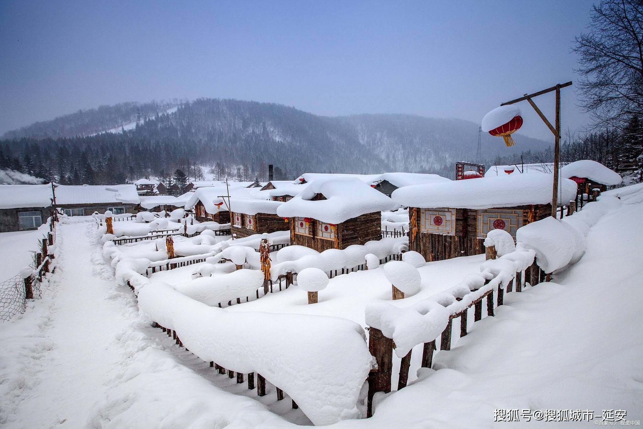 鞍山雪乡图片