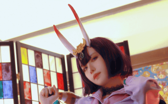 shika小鹿鹿cosp1 浴室 酒吞童子 女仆 喜多川海梦 小鹿日和绘事空