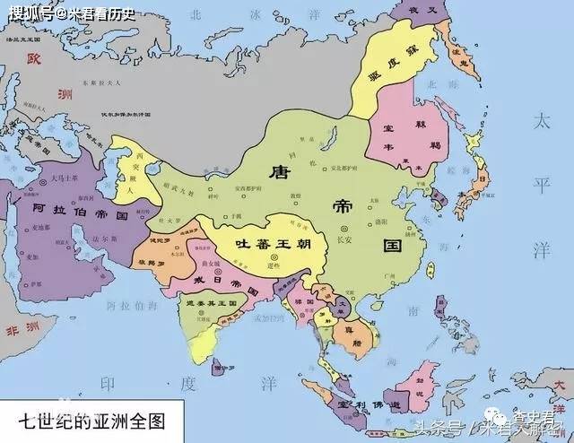 贞观年间大唐地图图片