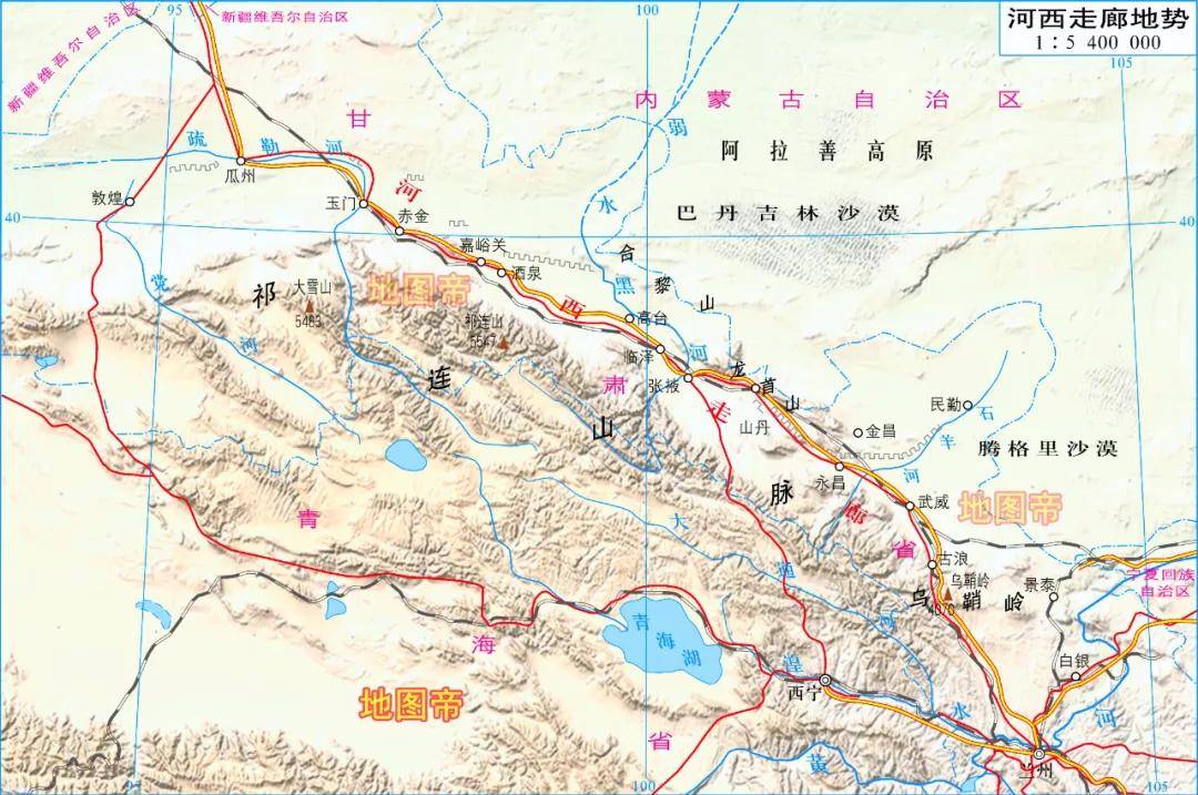 玉门关位置地图图片