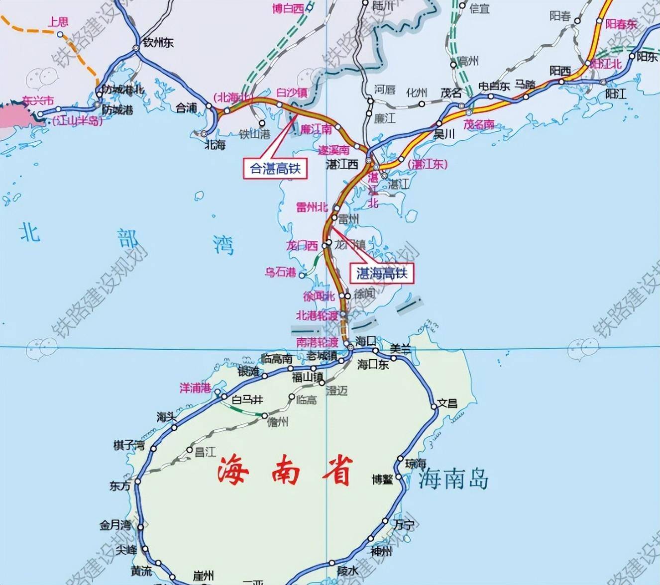 两手都要抓,两手都要硬!湛海高铁轮渡过海,还预留桥隧过海条件