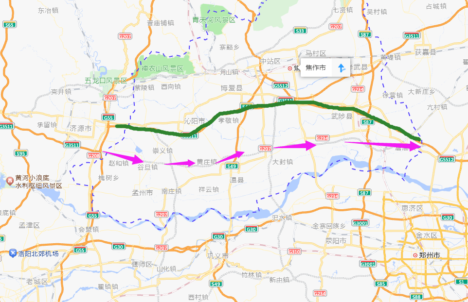 洛阳沿黄公路图图片