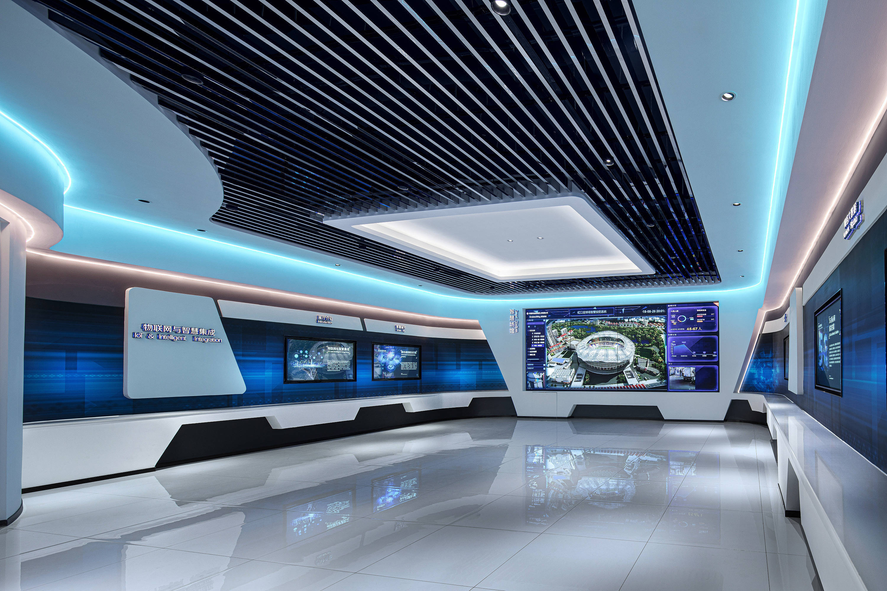 oboo鸥柏丨深圳科学展馆液晶拼接屏中控触摸屏大屏交互案例