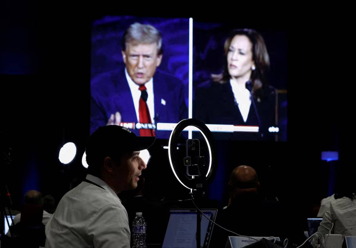 分别为44%对43%,民主党领先1%_唐纳德·特朗普_卡玛拉·哈里斯_选民