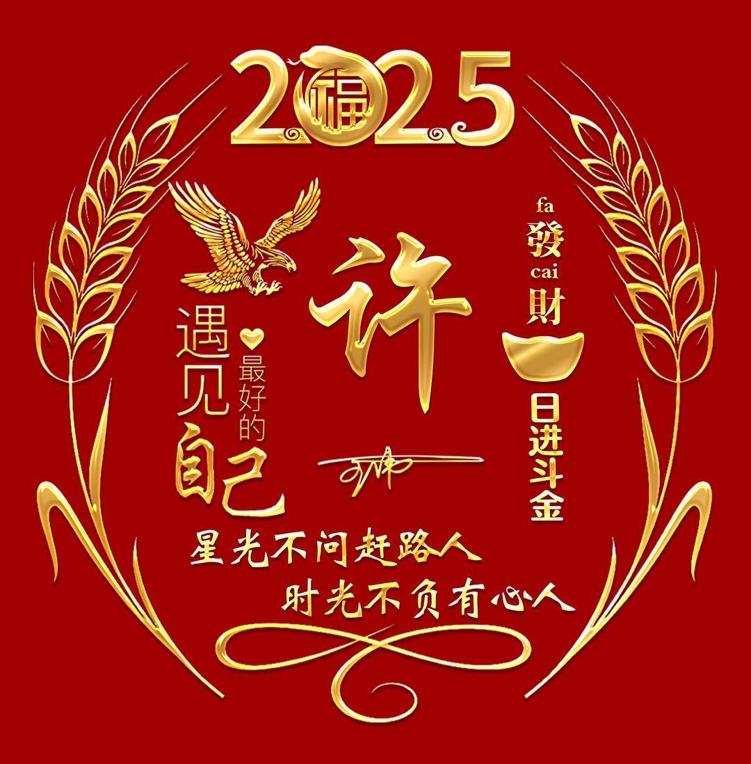 2025姓氏头像第6期,大展宏图励志个性签名头像,请查收