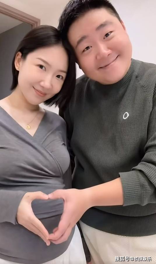 郝劭文晒老婆最新孕照,林宁瑞肚大如箩胖一圈,满脸温柔孕相超足_和林_夫妻俩_宝贝