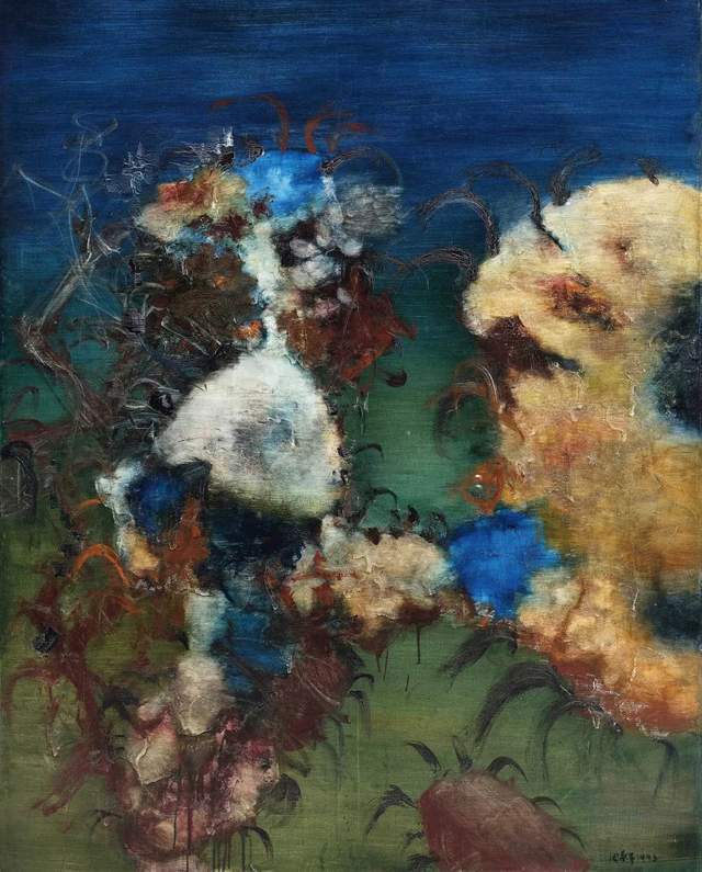 画家周春芽2023年度成交最贵的十幅书画作品_搜狐网
