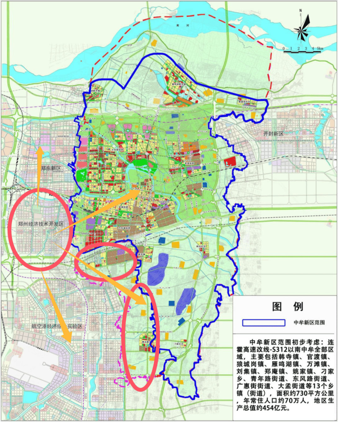 郑州经开区区域图图片