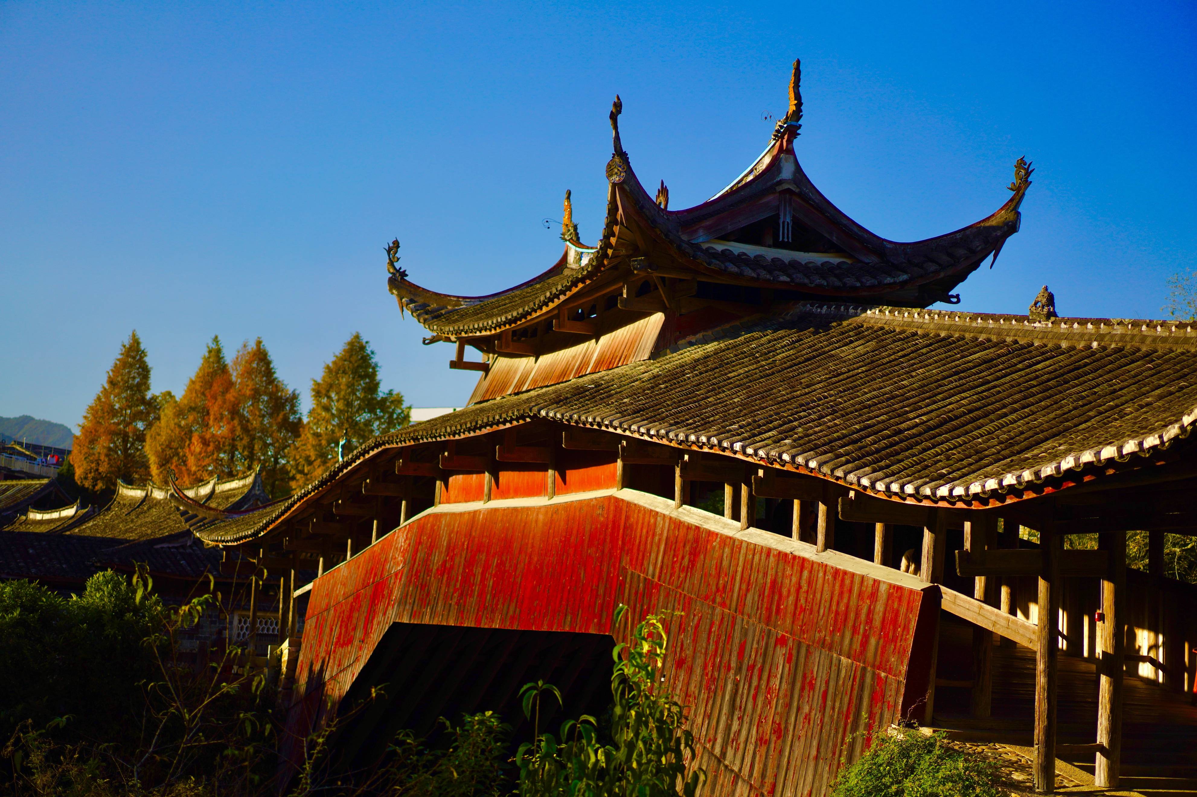 中国廊桥之乡泰顺:梦想成真,邀您共赏泗溪姊妹桥之美