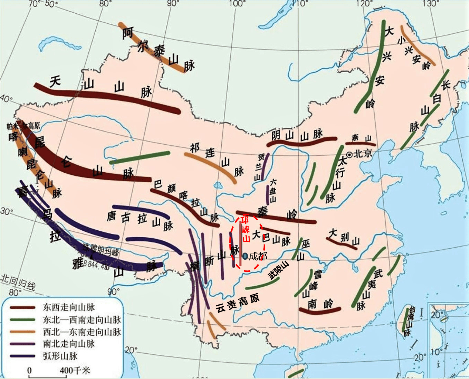 亚洲地图 山脉图片