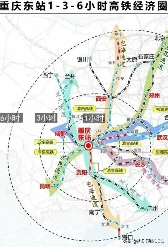 渝贵高铁350线路走向图片