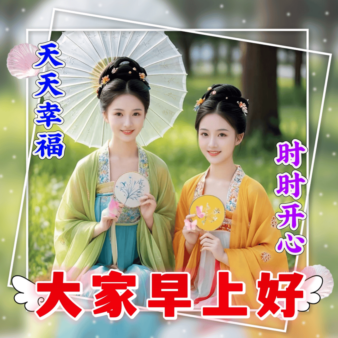 早上好姐妹们!天天问候,彼此更亲