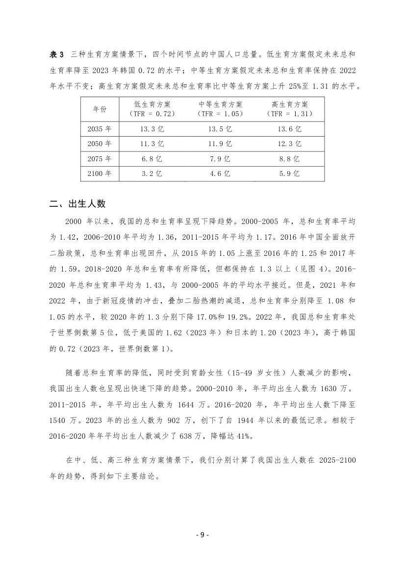 西南财经大学：2025年中国人口现状及未来发展趋势，人口预测与政策