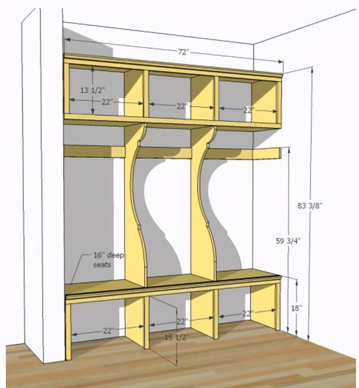 别人家的玄关柜有特色,做弧形设计,朋友来家里都夸赞!
