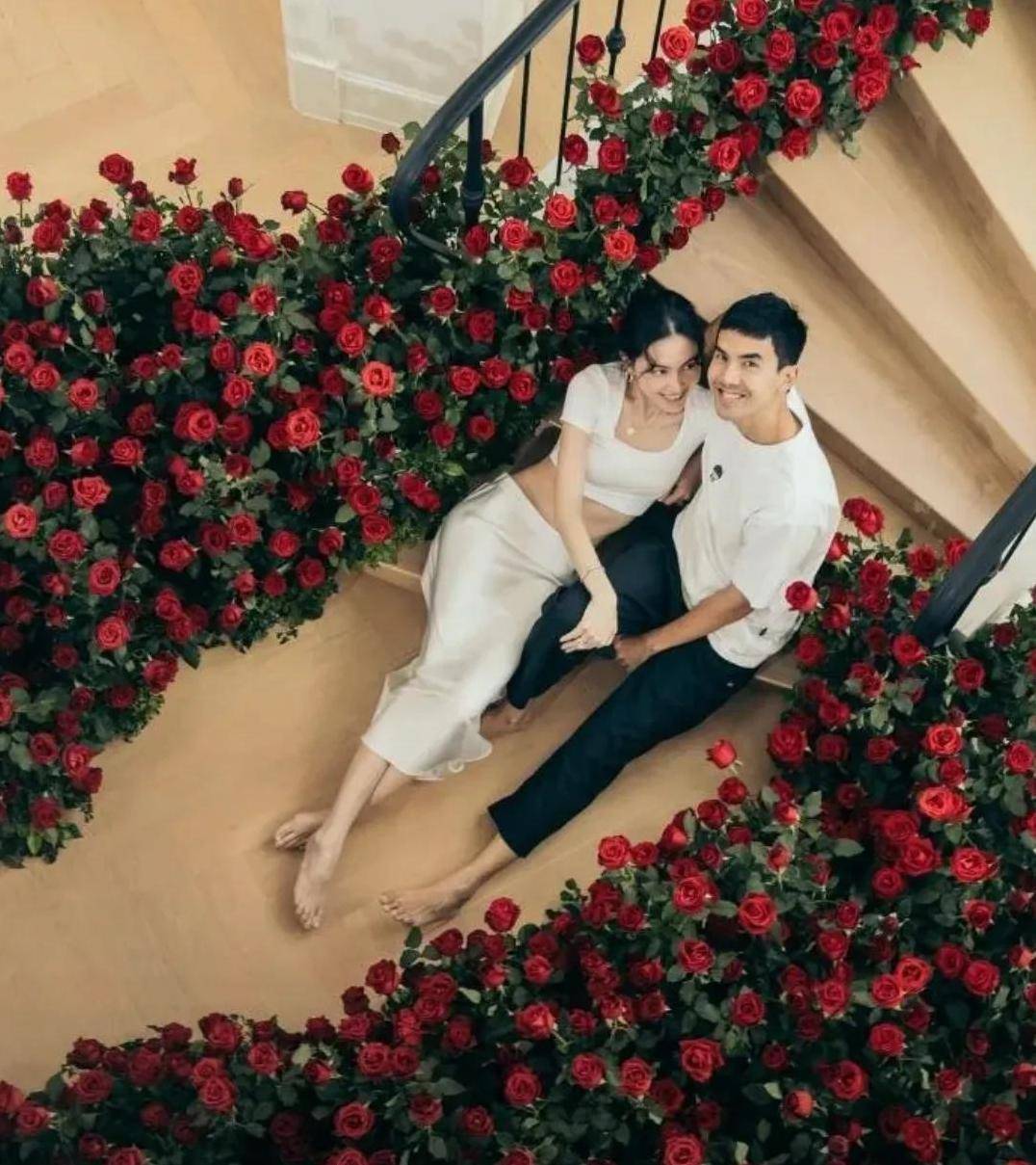 情人节晒幸福,泰星mai和ter的爱心照片讲述特别的日子