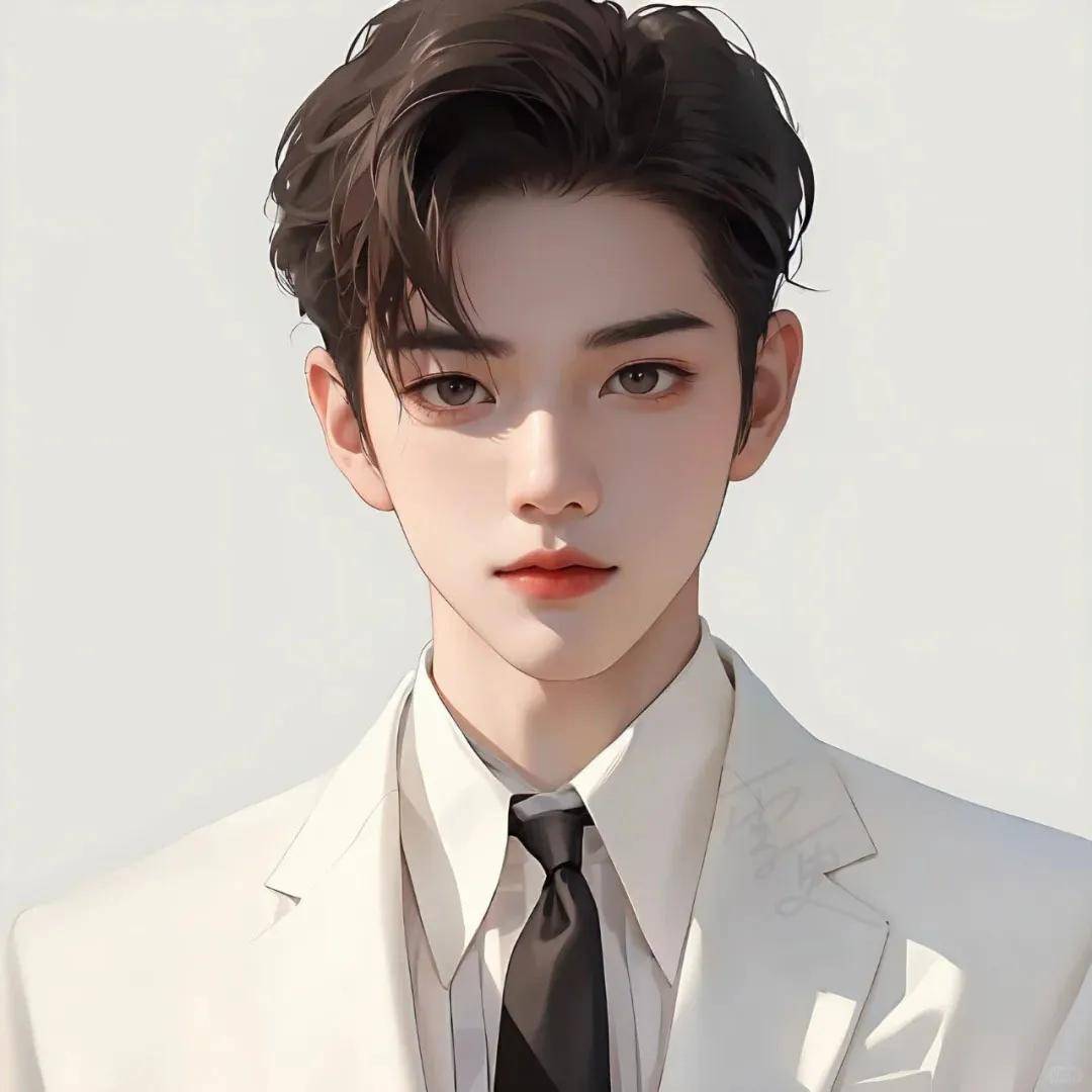 换上这个西装头像,你就是这条街最靓的仔