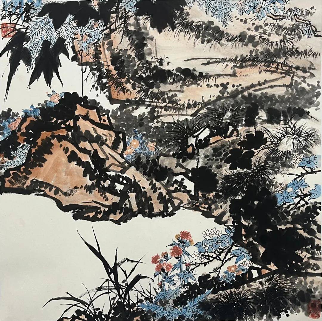 姜锐——当代潘天寿" 国画 油画艺术双绝