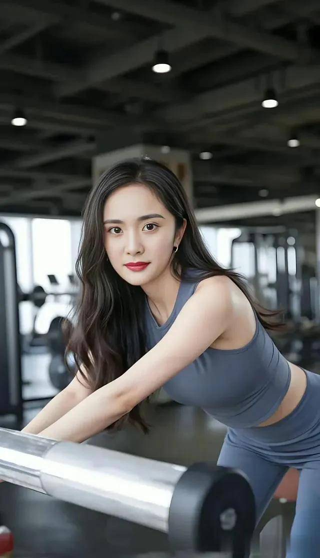 杨幂到底有多大?微博晒健身照,大幂幂还是很有实力的!