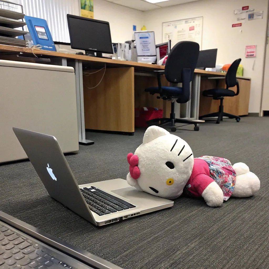可爱Hello Kitty职业精神状态gif表情包_Recraft_头像_图片