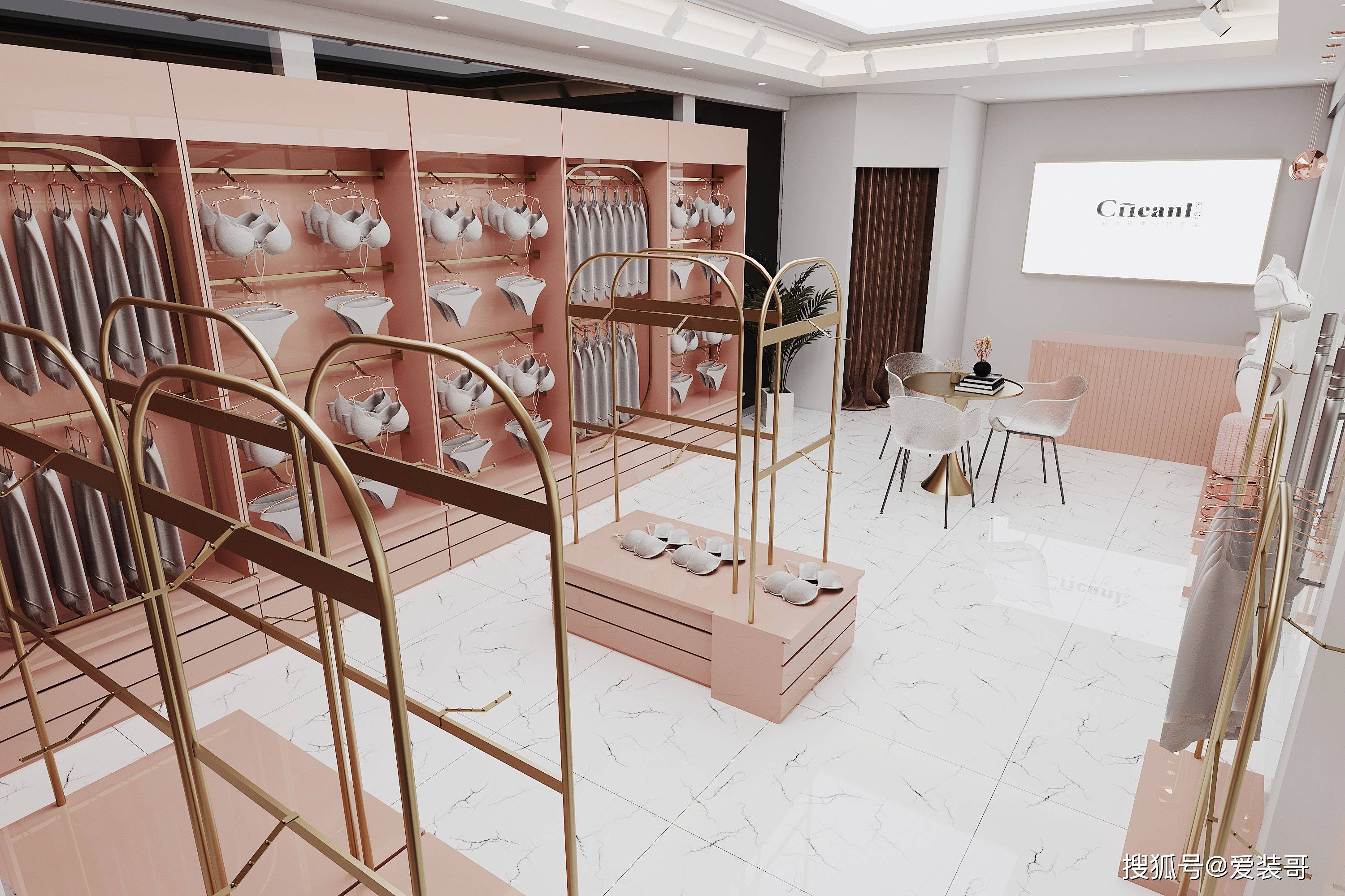 郑州内衣店装修设计是为了一场"优雅的诱惑"