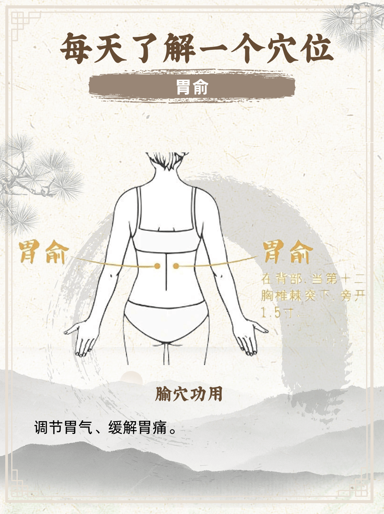 胃俞穴:健脾和胃,缓解胃痛的养生秘籍