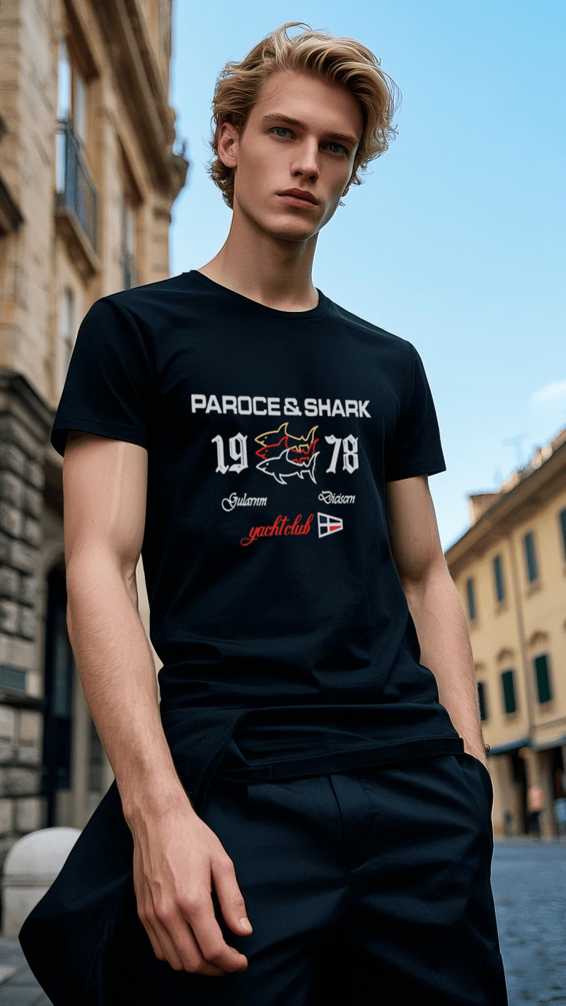 paroce&shark保洛斯鲨鱼 t恤:轻盈夏日里的时尚宣言