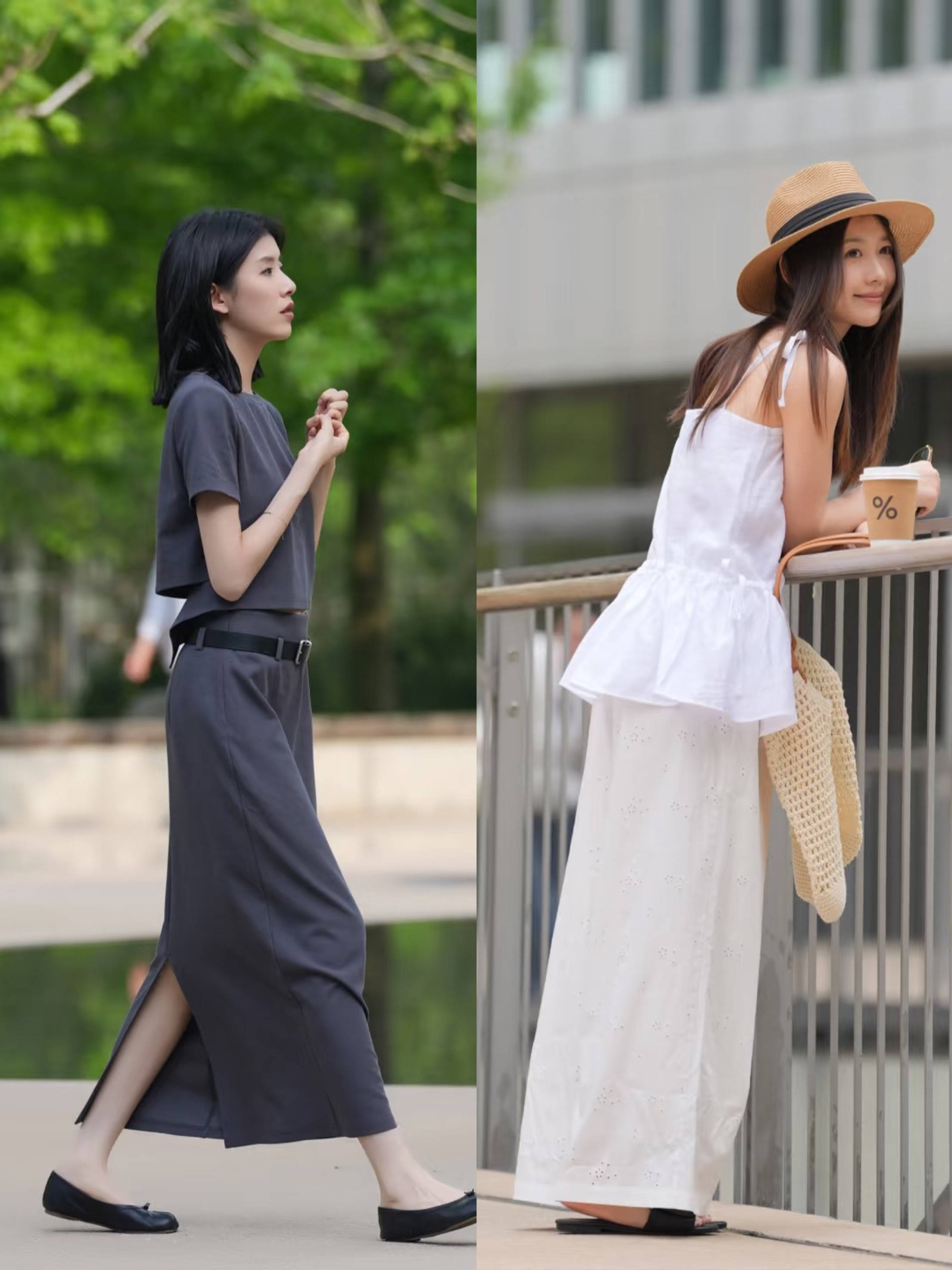 看杭州街拍我才懂,初夏穿裙子,可以这么高级,快点学起来吧