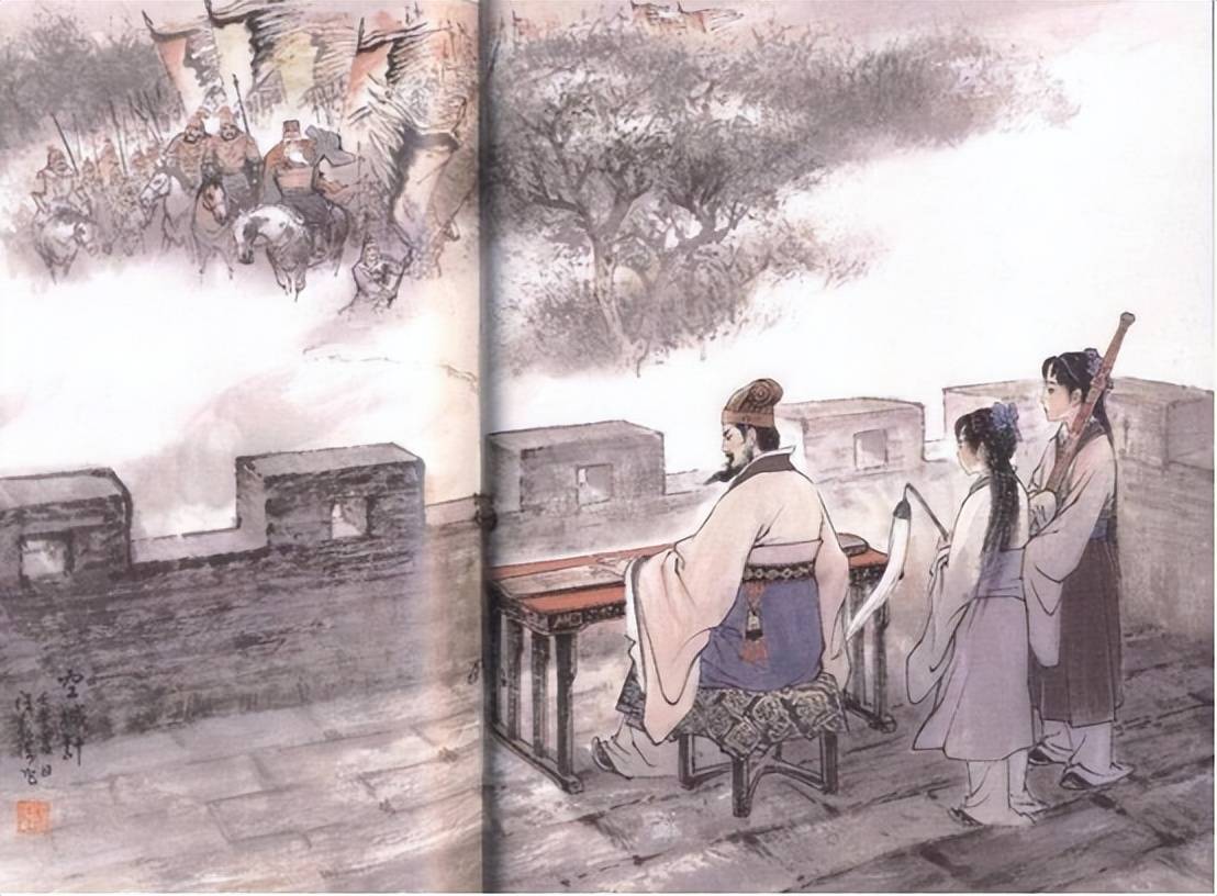 诸葛亮用空城计时,为何一定要在城楼上弹琴?下棋或者读书不行吗