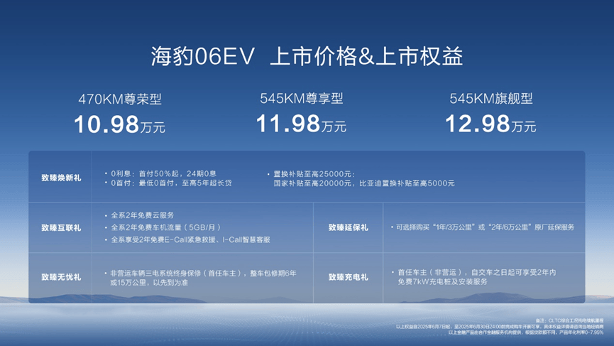 颜值新秀│比亚迪海豹06EV上市10.98万元起