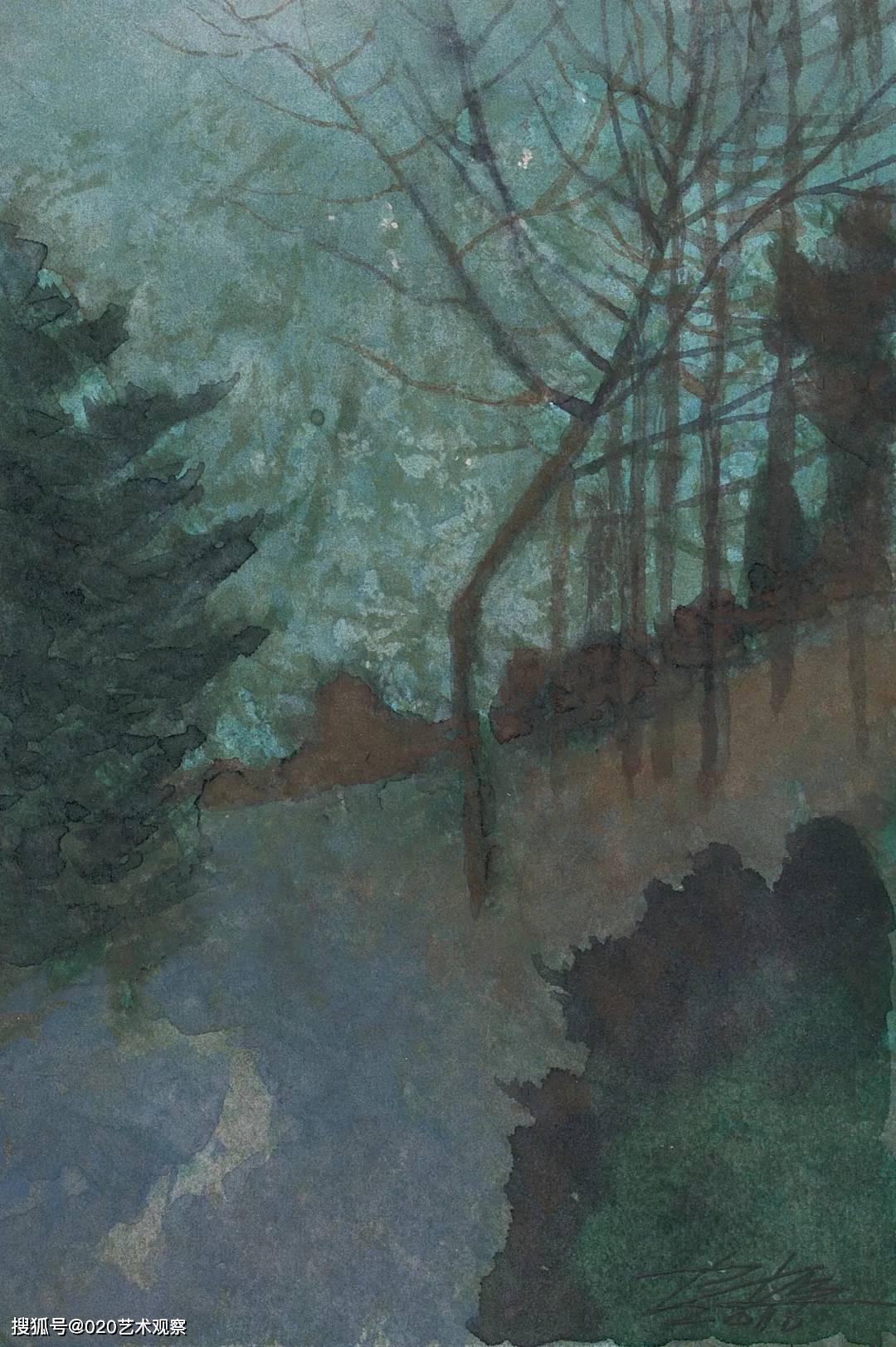 陈坚纸本水彩75幅