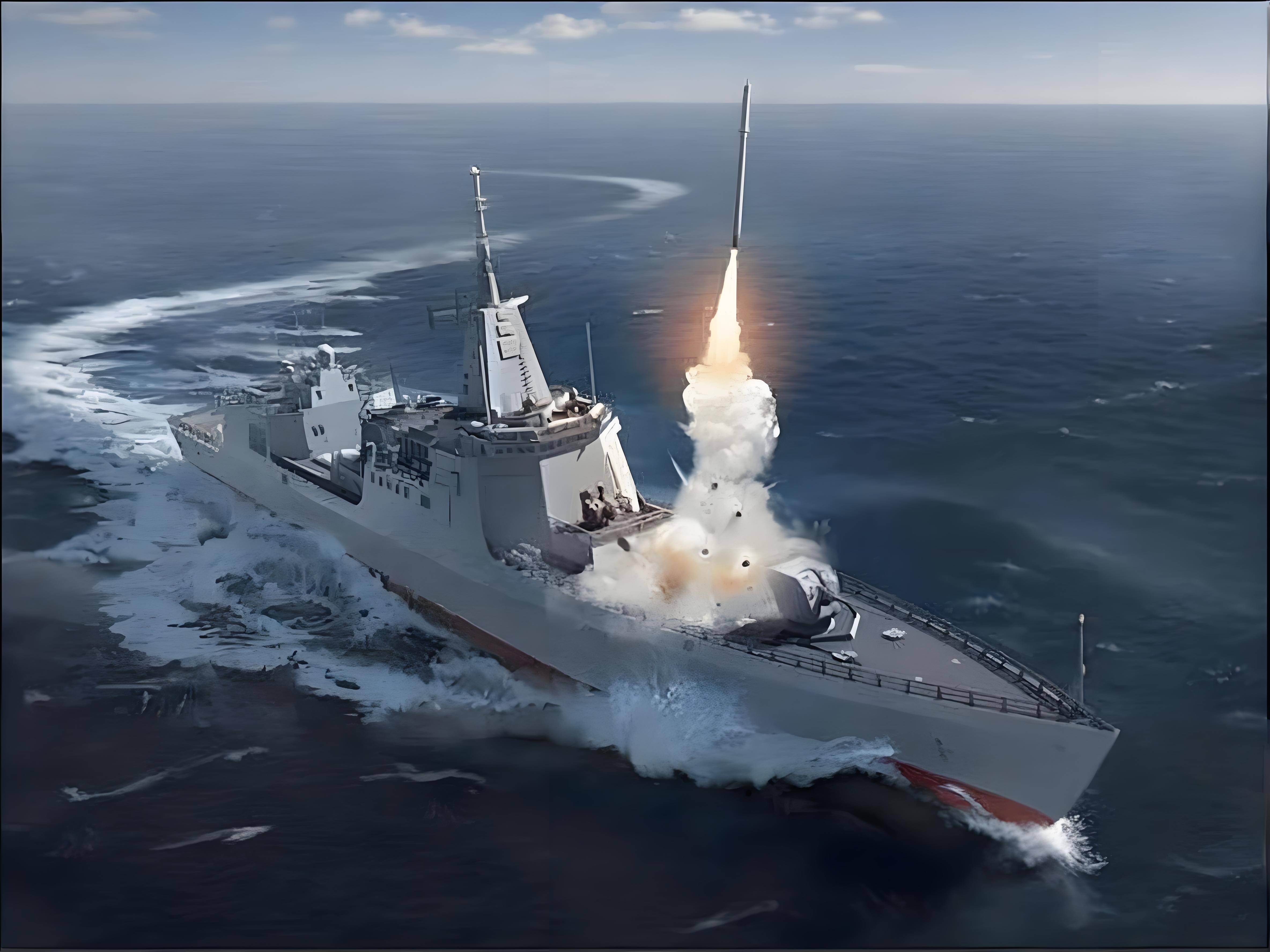 055打光448枚导弹该怎么办?要么敌人沉入海底,要么自己满血复活