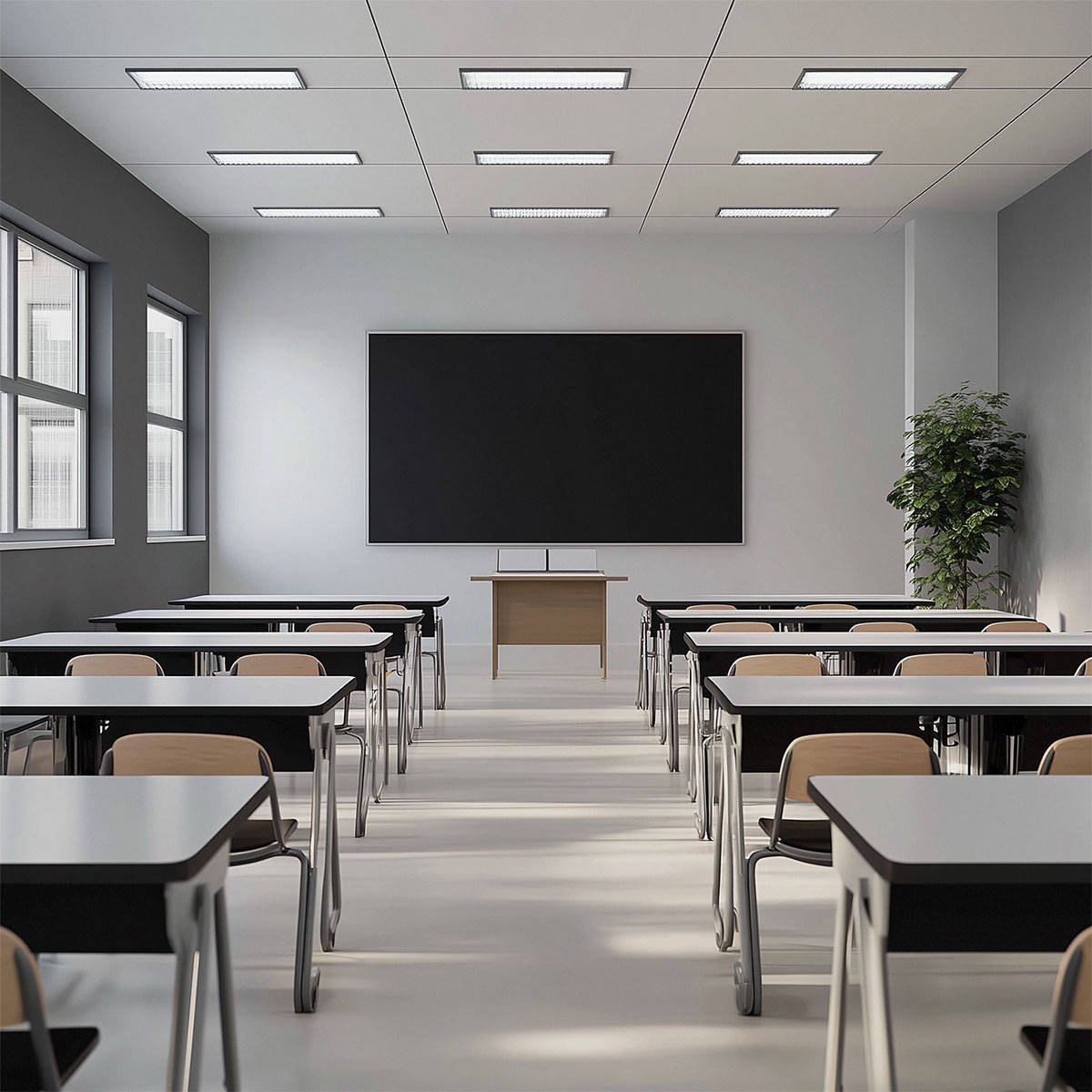 学校维修焕新,得嘉pvc地板来助力