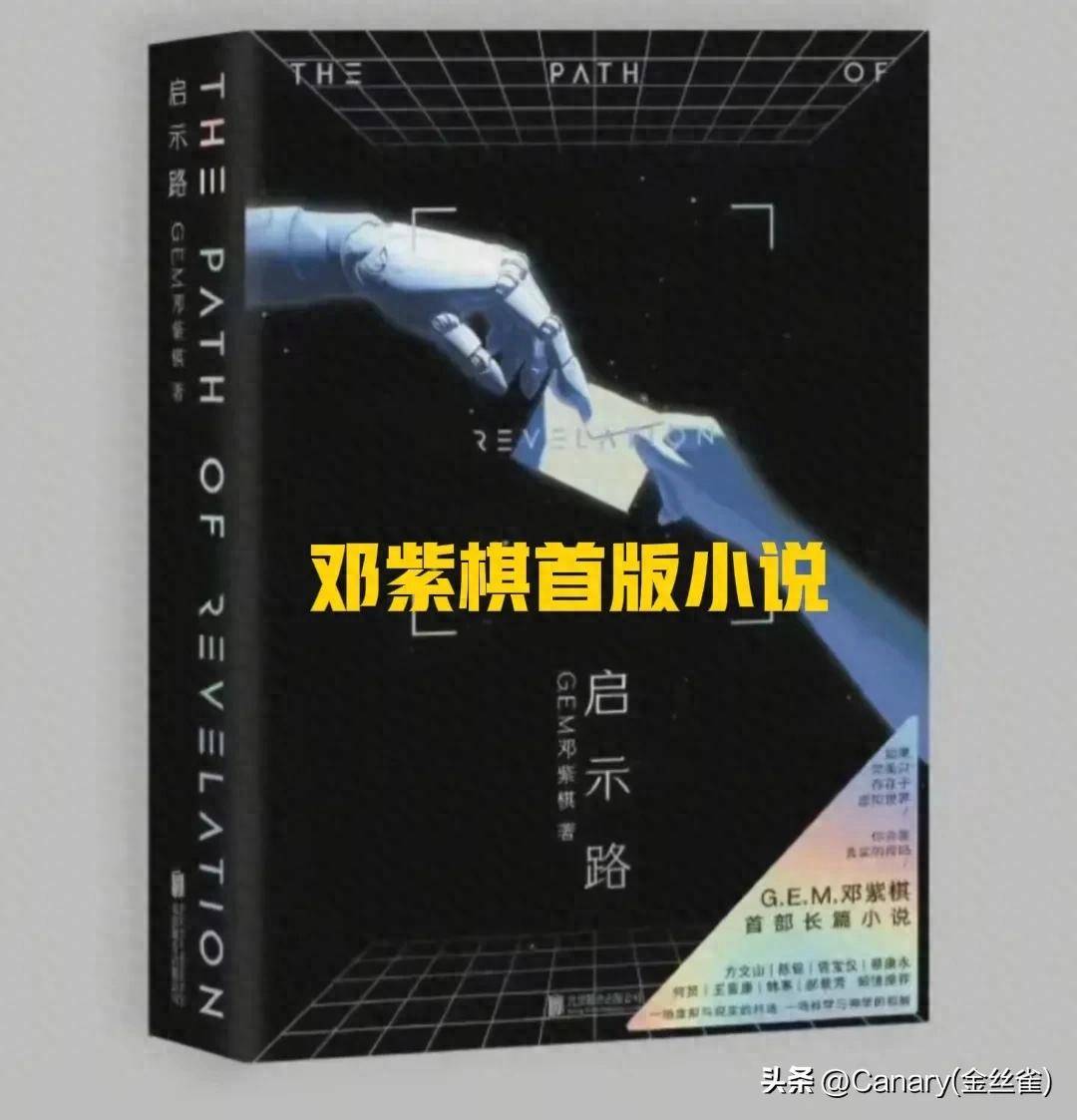 邓紫棋跨界当作家首部小说《启示路》震撼发布才华爆棚令人惊叹