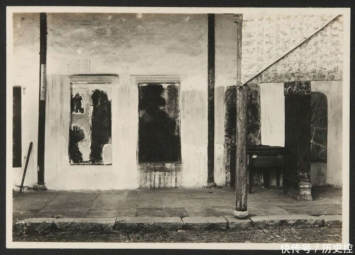 老照片:1924年日本人拍摄的苏州寒山寺,一副破败萧条样子