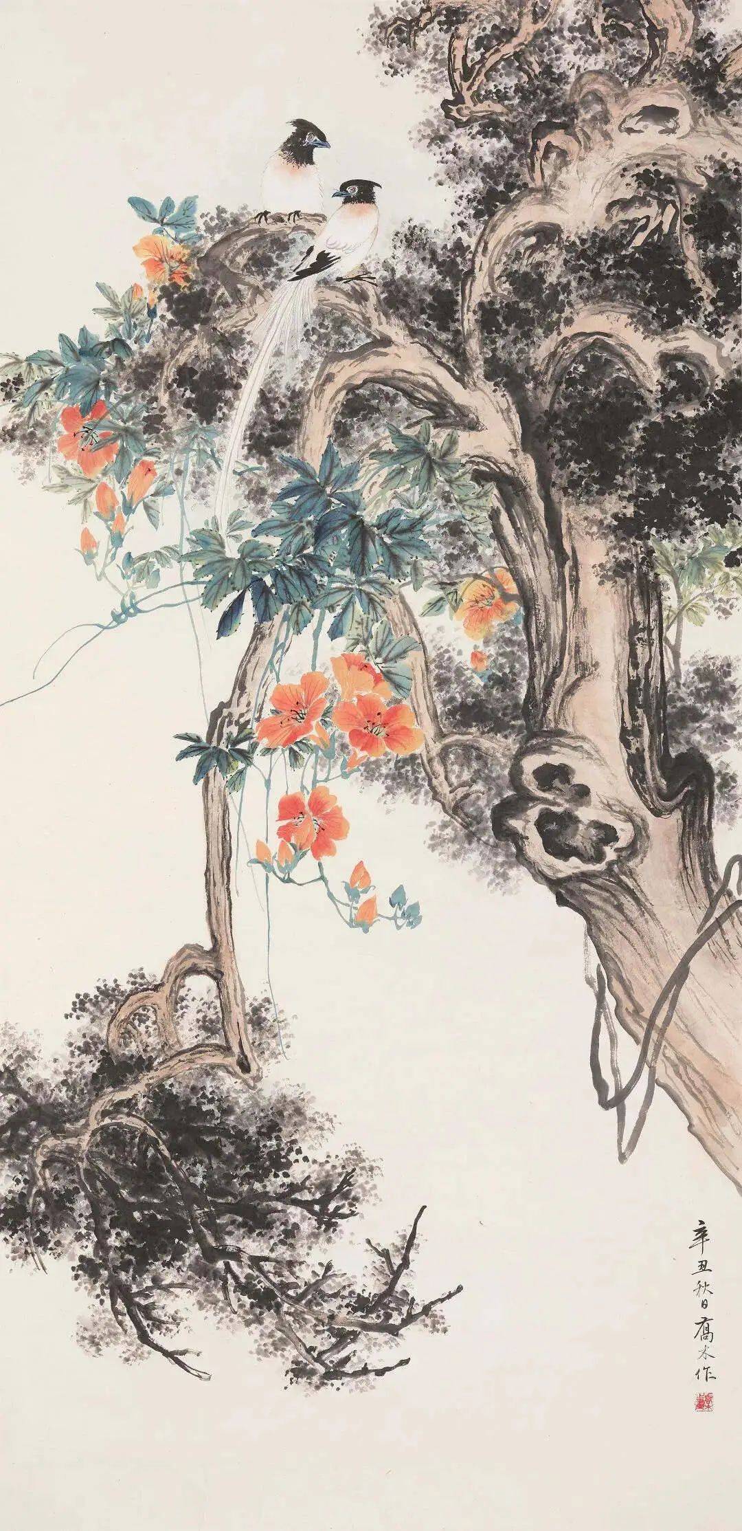 有灭掉,海派花鸟依旧生生不息,没有断掉