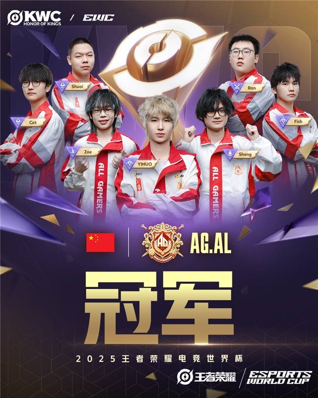AG.AL逆袭夺冠，王者荣耀电竞世界杯再掀中国风暴