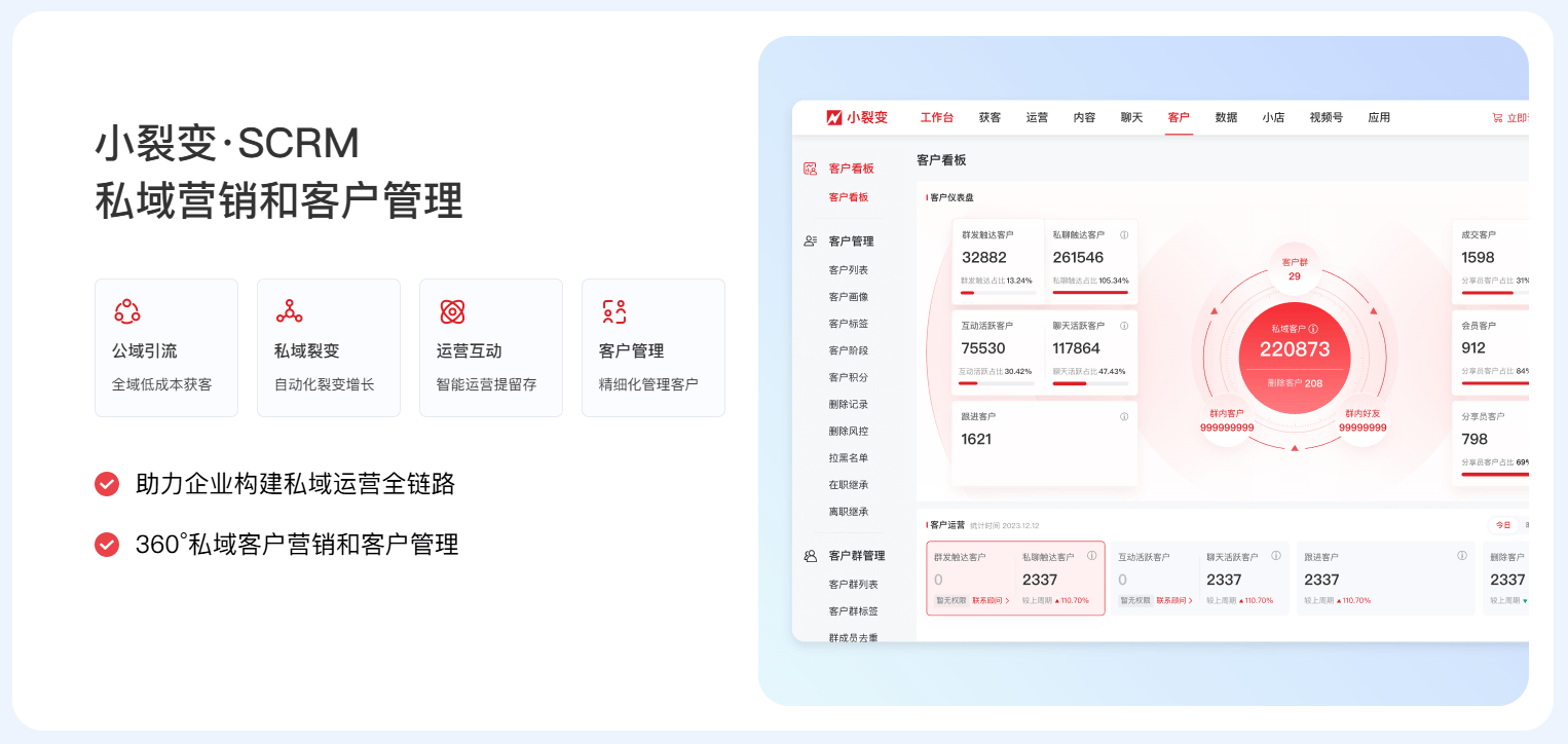 什么是私域?为什么要做私域?小裂变系统助力企业做好私域运营