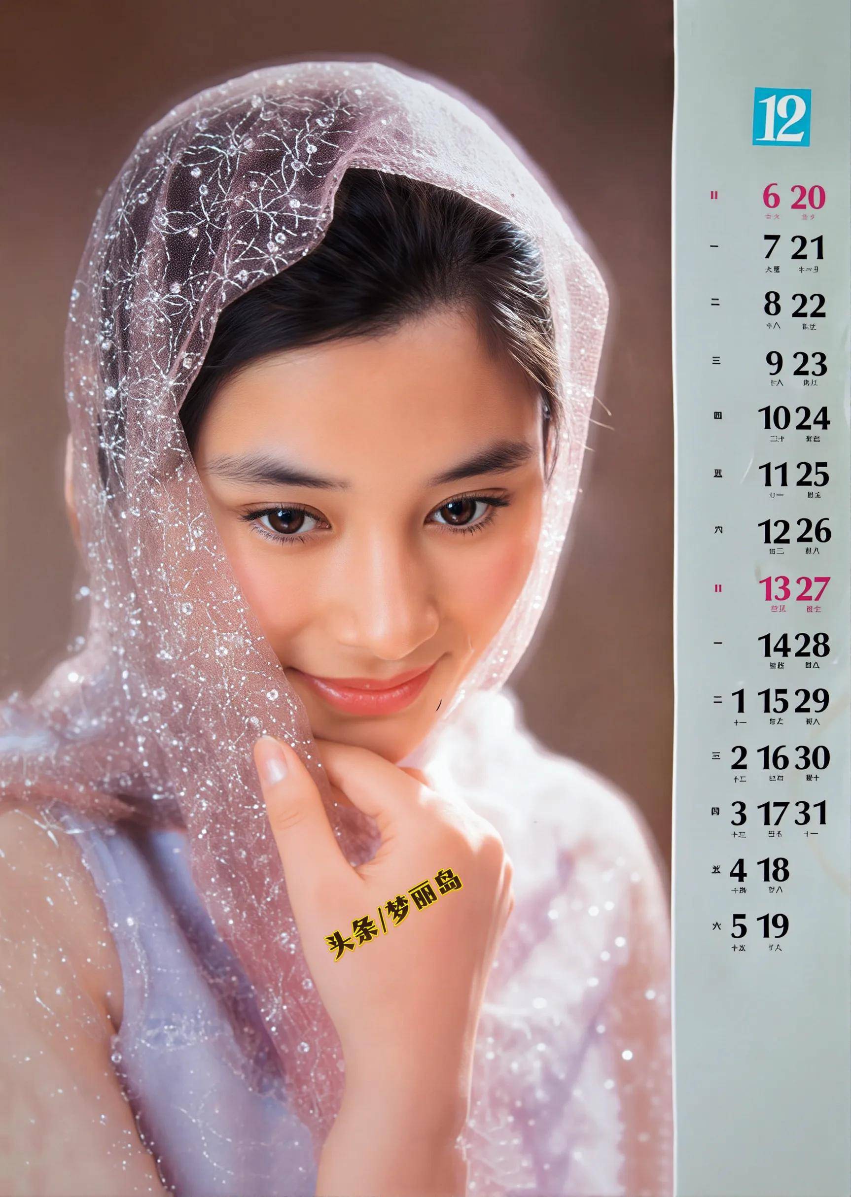 1987年新星挂历.方舒朱琳李羚龚雪宋佳林芳兵张瑜李小燕李凤绪