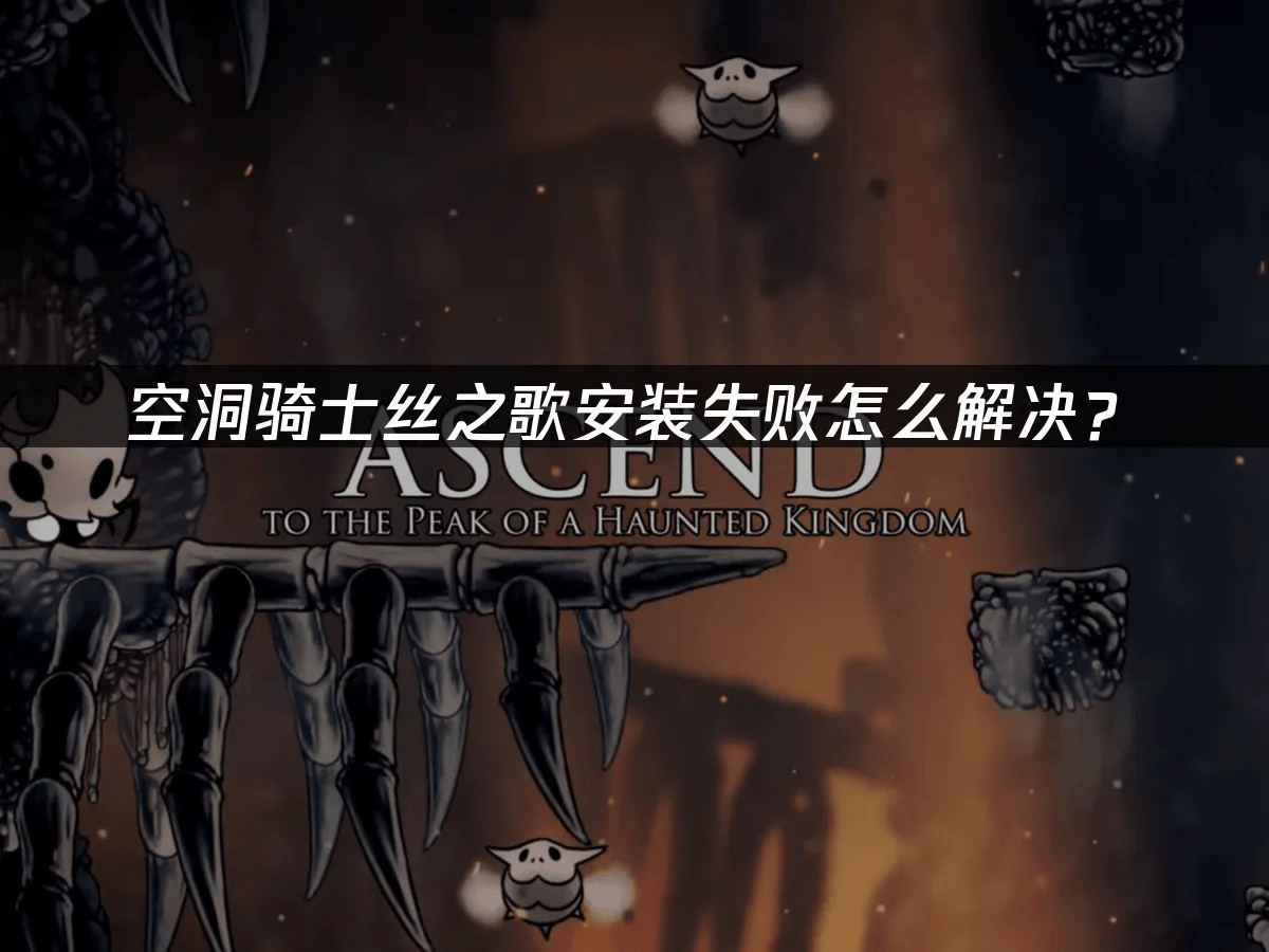 空洞骑士丝之歌安装失败怎么解决?
