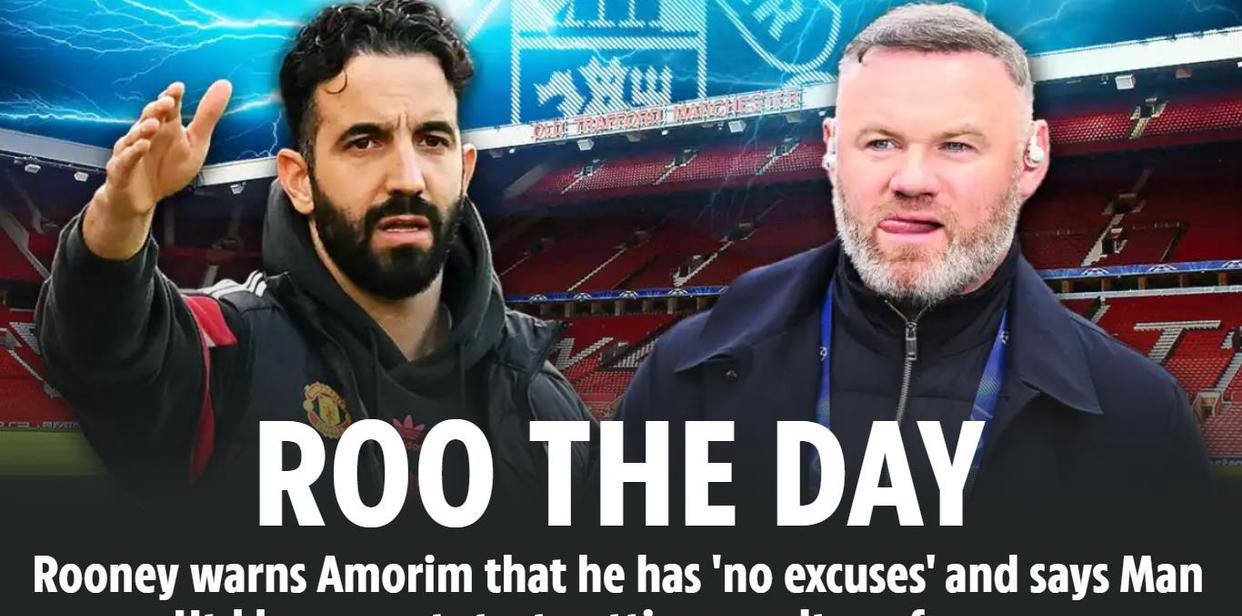 曼联名宿鲁尼呼吁阿莫林迅速取得成绩