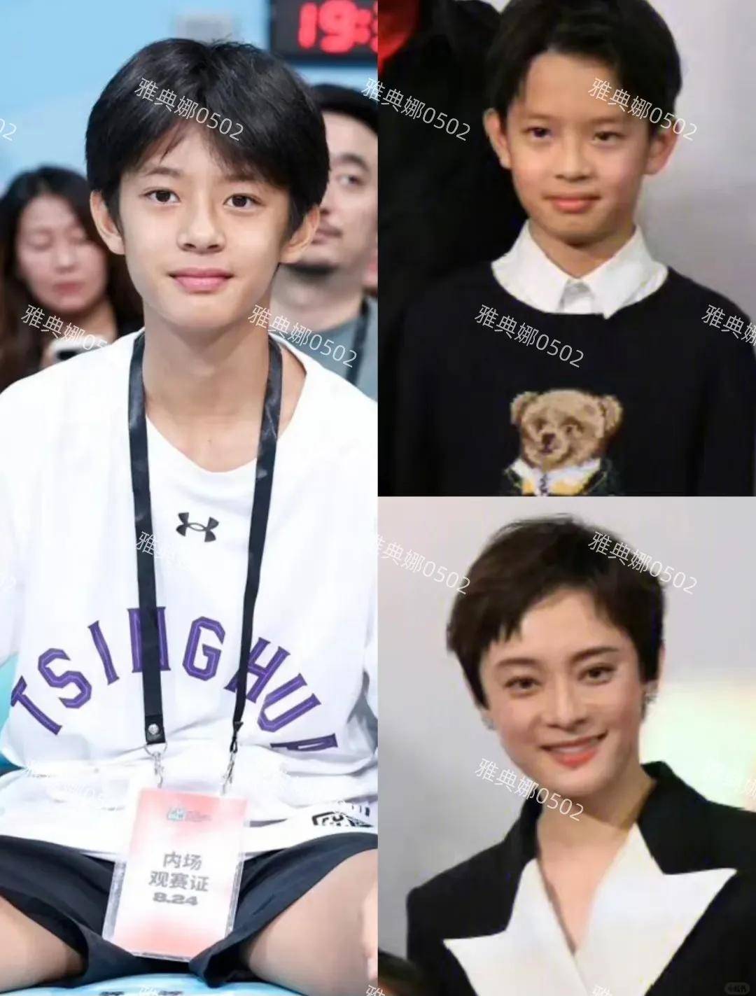 孙俪的儿子跟她长得太像了要是个女孩直接可以拍甄嬛传续集了