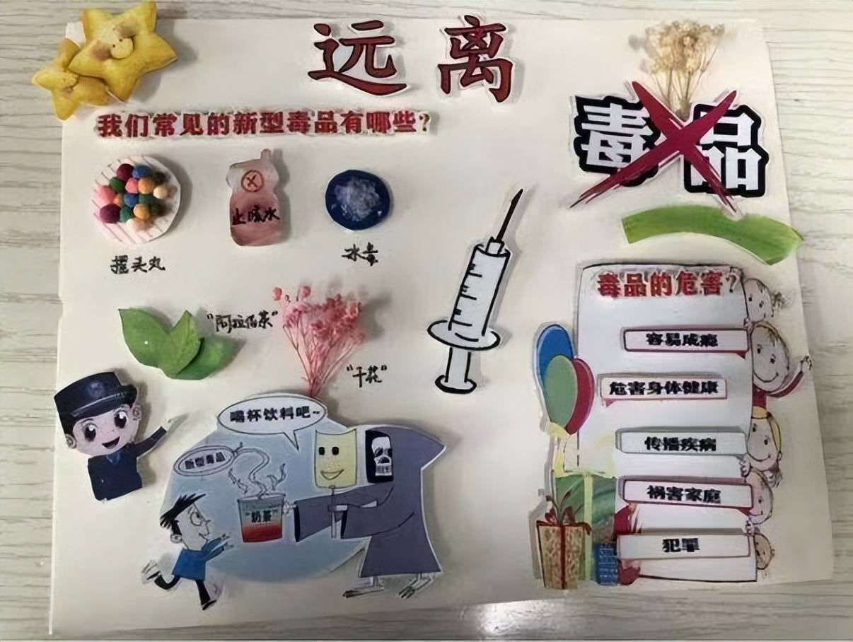 我们幼儿园还通过家长微信群,宣传毒品危害人民的身心健康,毁灭美好的
