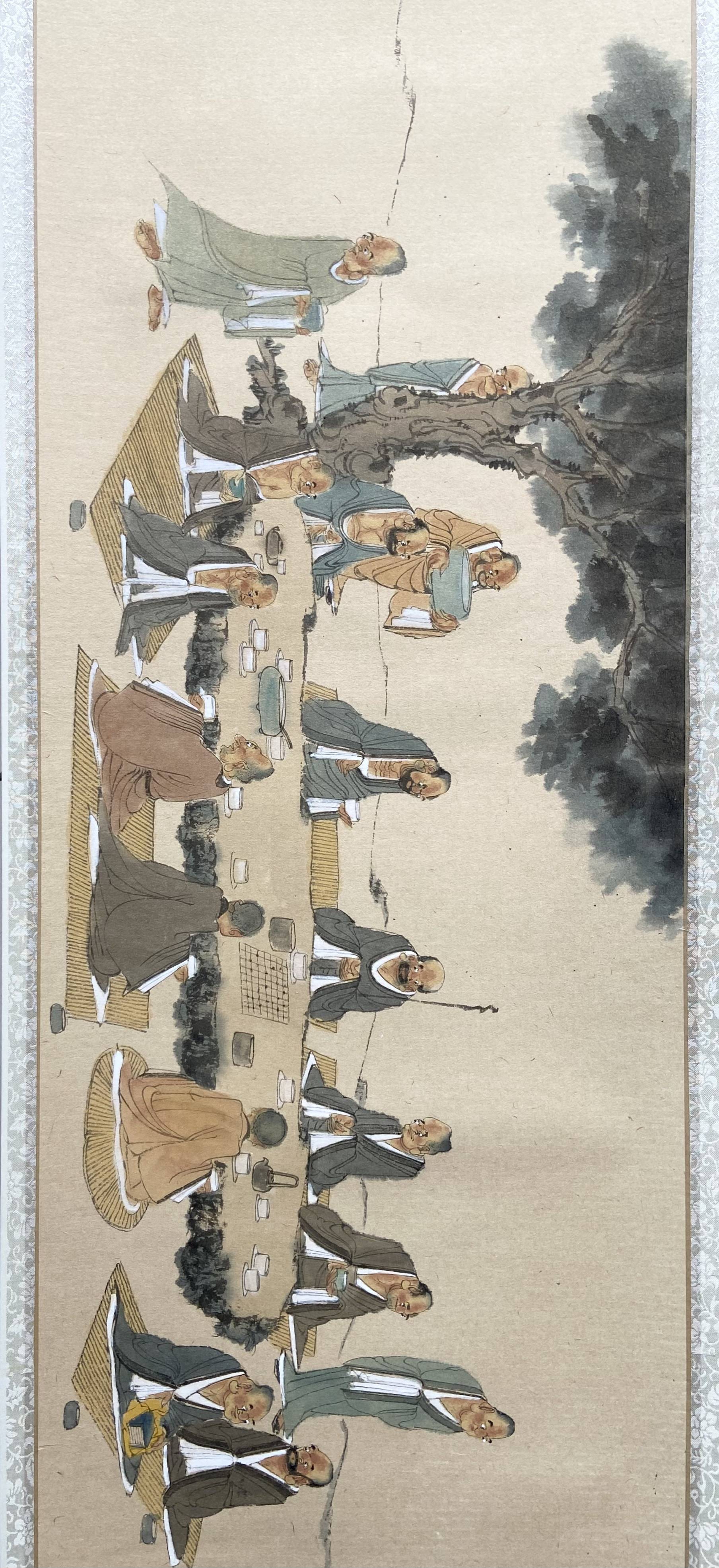 实力画家李汉一百零八罗汉8米长卷