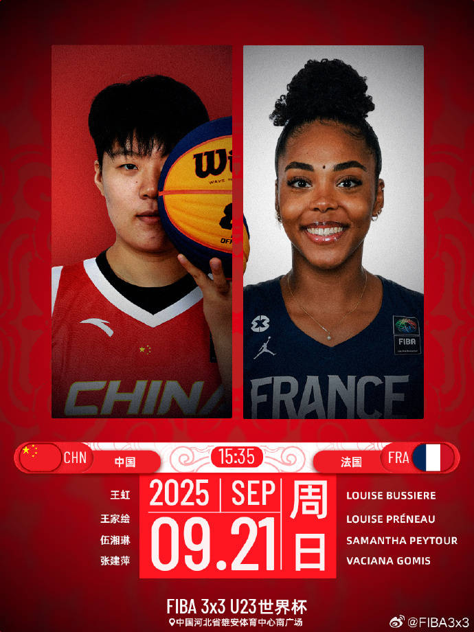 2025年U23三人篮球世界杯：中国女篮加时赛惜败法国，虽败犹荣