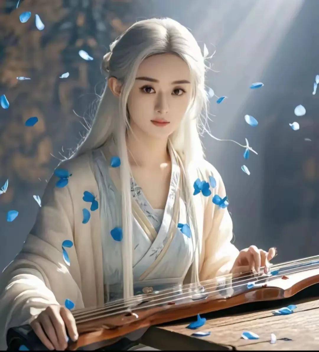 赵丽颖白发造型:惊世之美,震撼心灵,简值太仙了
