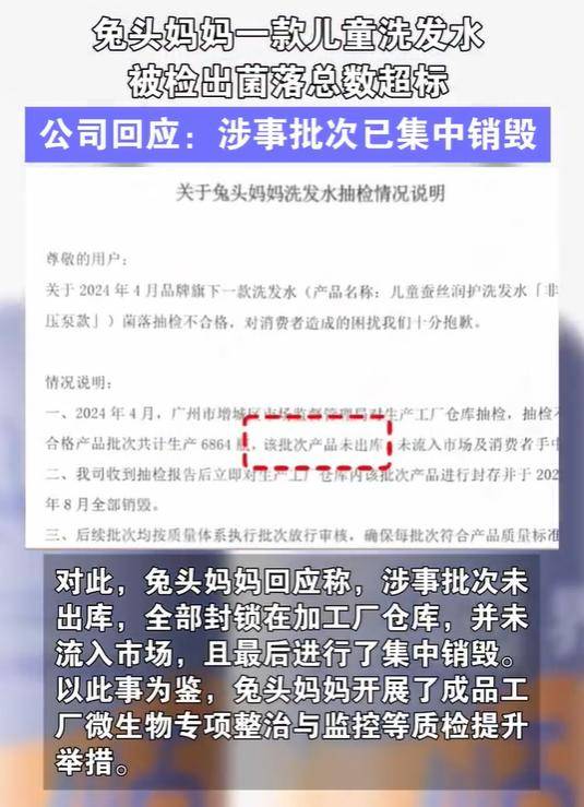 兔头妈妈洗发水菌落超标48倍 倍膳健润肤乳菌落超标820倍(图2)